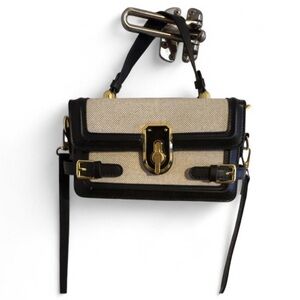 SHEIN Black and Cream Crossbody Bag